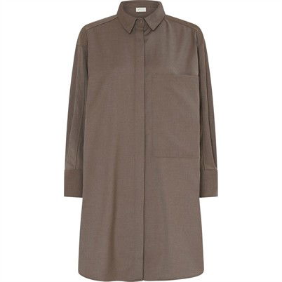 Lyon Long Wool Skjorte